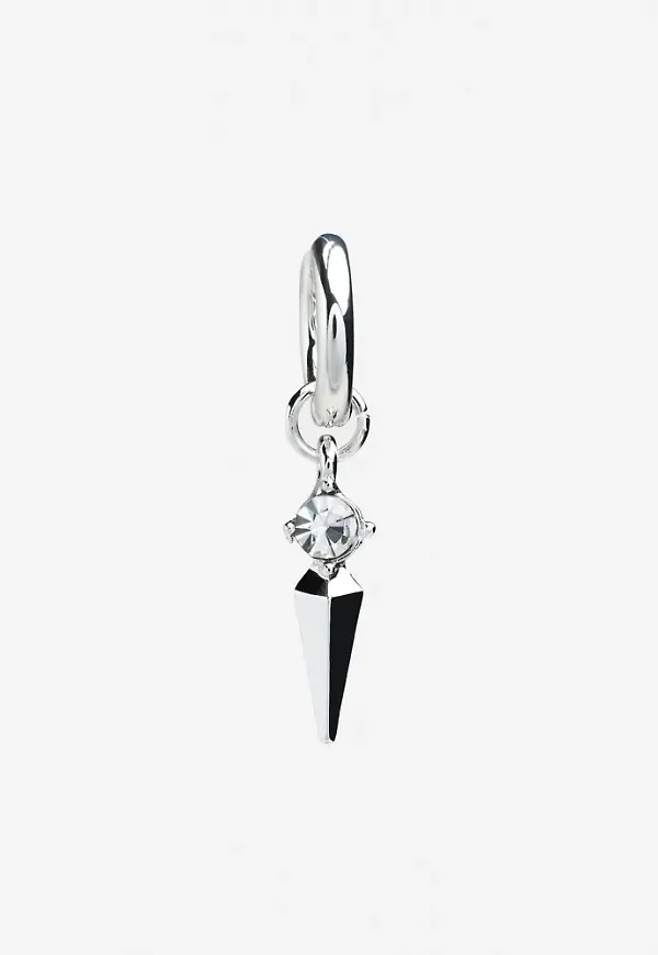 BOW19 - Silver - Dazzle Drop Big Earring