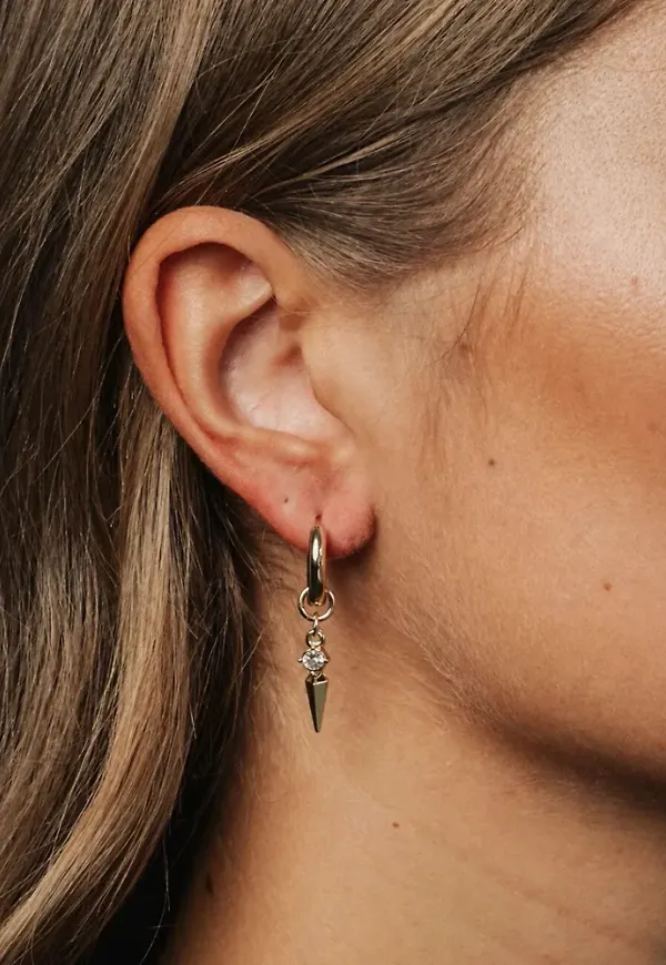 BOW19 - Silver - Dazzle Drop Earring