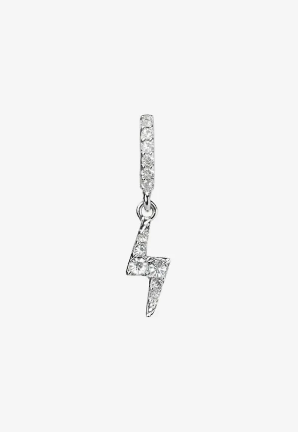 BOW19 - Silver - Lightning Earring