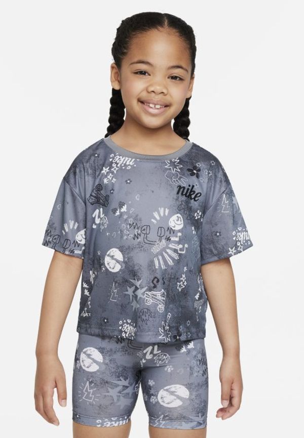 Boxformad t-shirt Nike Icon Clash för barn - Grå