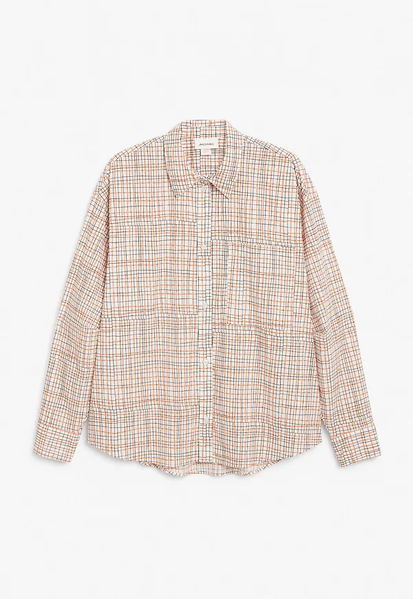Boxy cotton shirt - White
