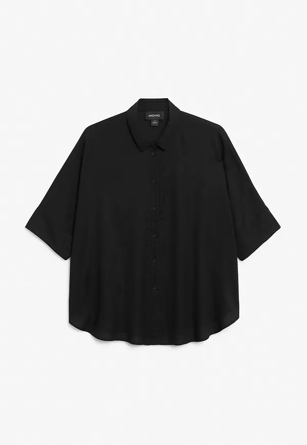 Boxy cut shirt - Black