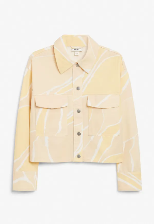 Boxy denim jacket - White