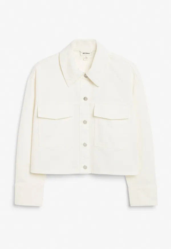 Boxy denim jacket - White