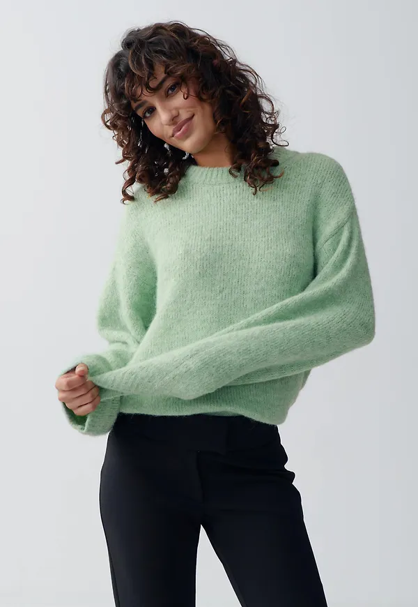 Boxy knitted sweater