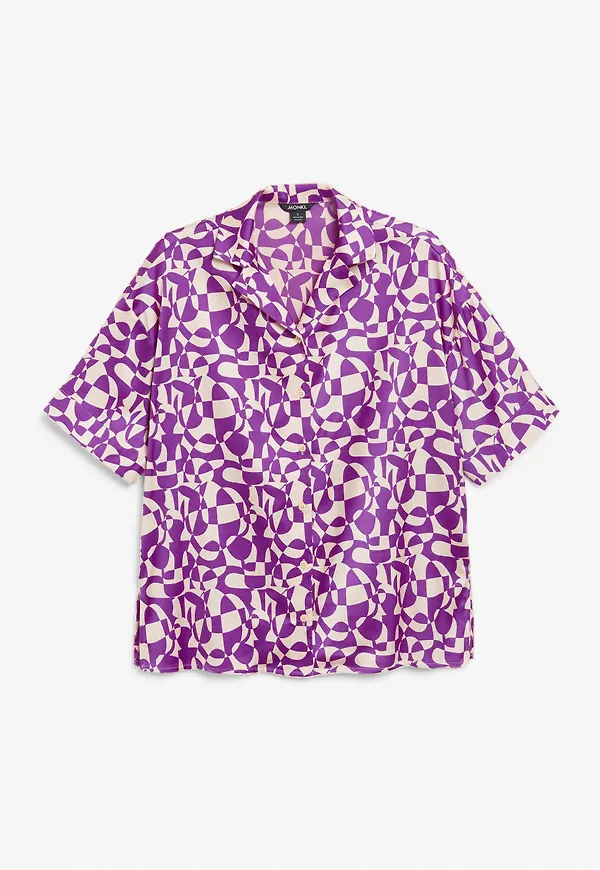 Boxy resort shirt - Purple