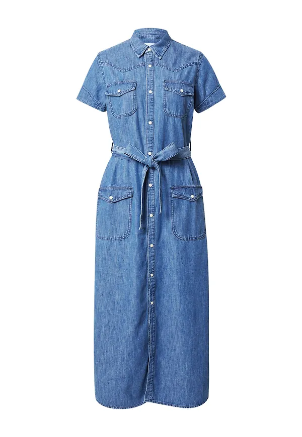 Boyish Skjortklänning 'MARCEL' blå denim