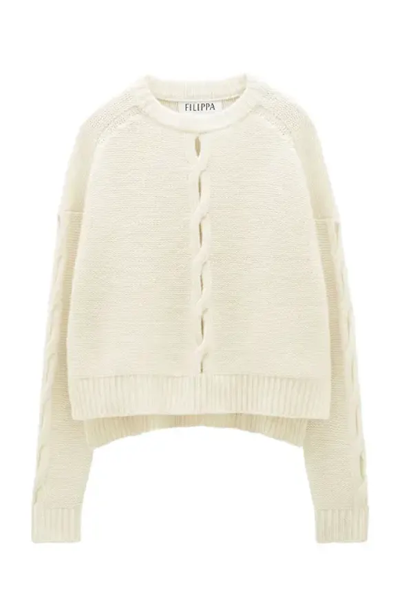 Braided Wool Sweater