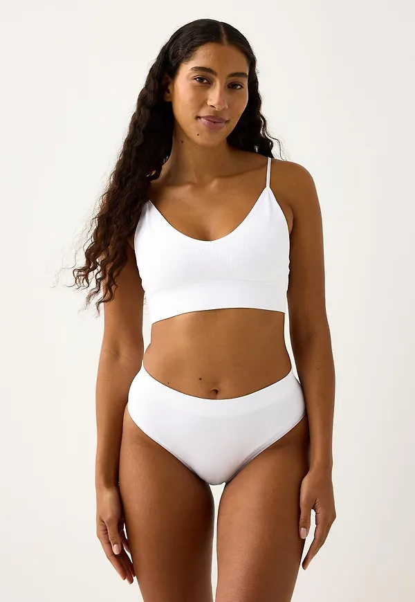Brazilian high ribbad seamless-trosa