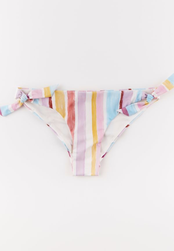 Brazilian low bikinitrosa med randigt mönster