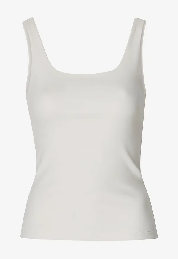 Bread & Boxers - Linne Tank Scoop Back - Vit
