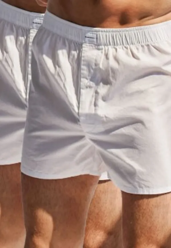Bread and Boxers Boxer Shorts Multi Kalsonger 2P Vit ekologisk bomull XX-Large Herr