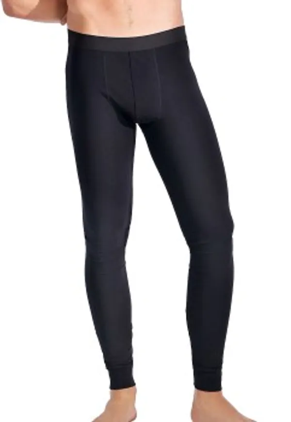 Bread and Boxers Organic Cotton Long Johns Svart ekologisk bomull X-Large Herr