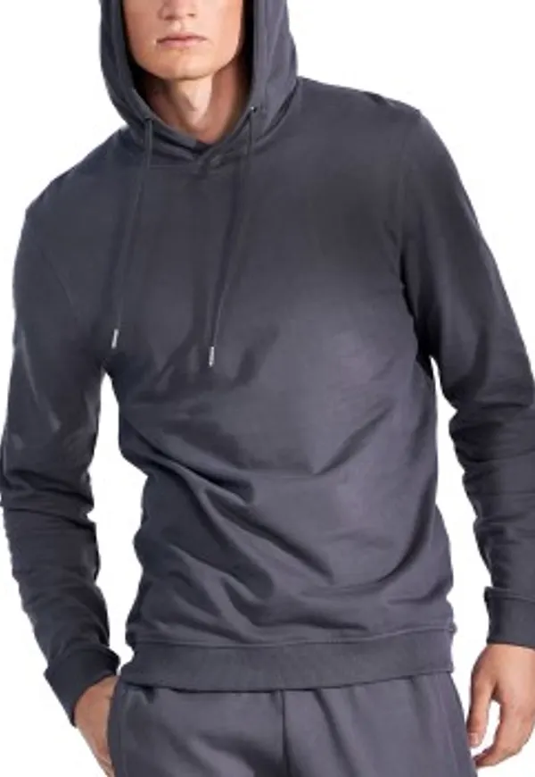 Bread and Boxers Organic Cotton Men Hooded Shirt 2P Grafit Medium Herr