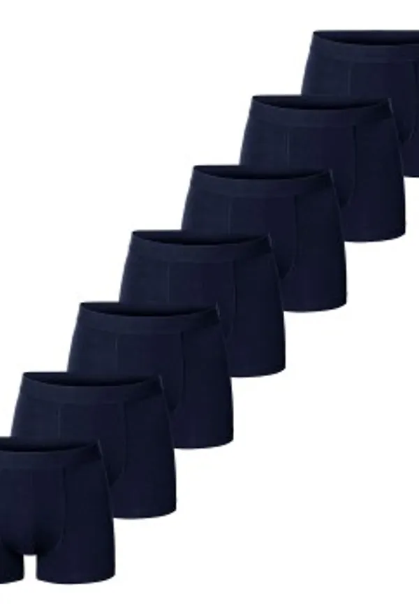 Bread and Boxers Organic Cotton Strecth Boxer Kalsonger 7P Marin ekologisk bomull X-Small Herr
