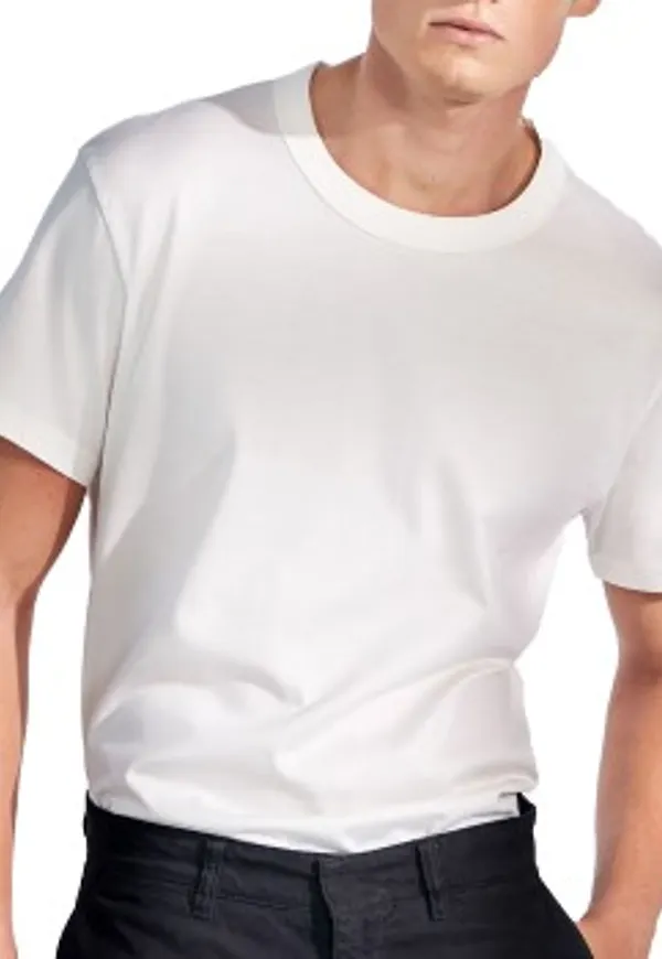 Bread and Boxers Pima Cotton Crew Neck Vit bomull X-Large Herr