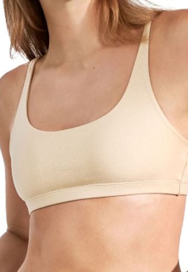 Bread and Boxers Soft Bra BH Beige ekologisk bomull X-Small Dam