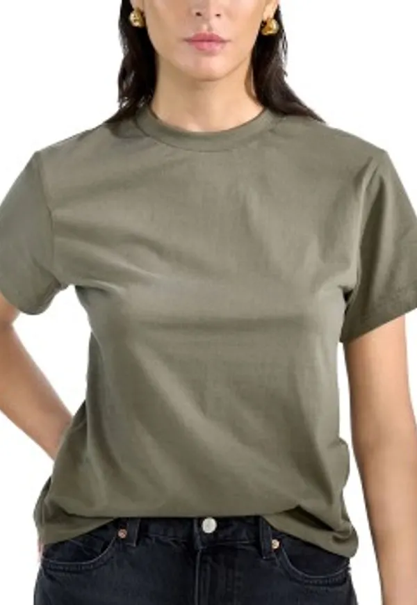 Bread and Boxers T-Shirt Classic Khaki ekologisk bomull Large Dam