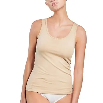 Bread and Boxers Tank Woman Beige ekologisk bomull X-Large Dam
