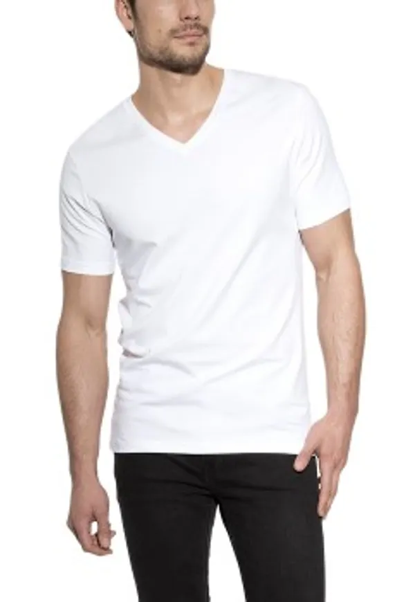 Bread and Boxers V-Neck Vit ekologisk bomull X-Small Herr