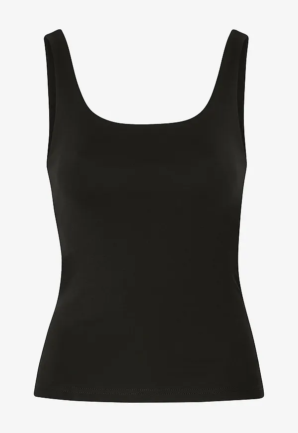 Bread & Boxers - Linne Tank Scoop Back - Svart