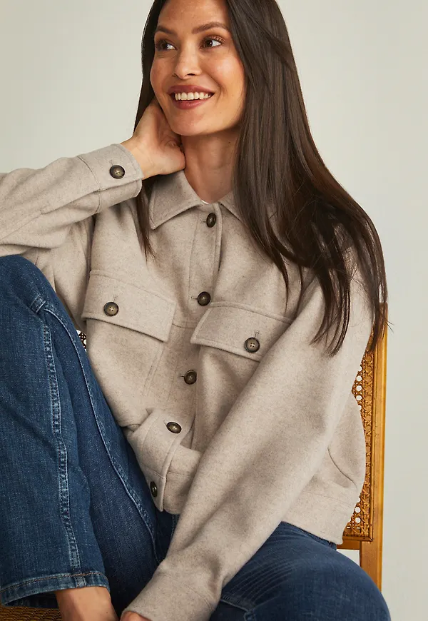 Brenda cropped overshirt