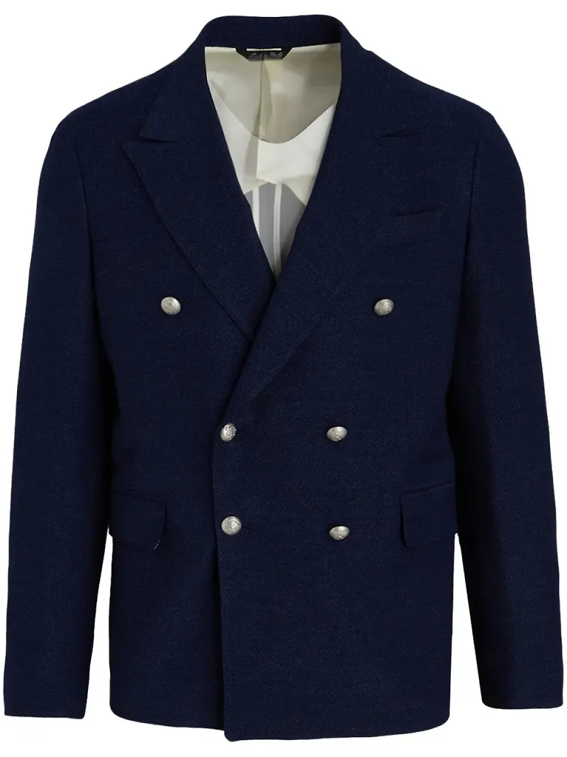 Brian Dales dubbelknäppt blazer - Blå