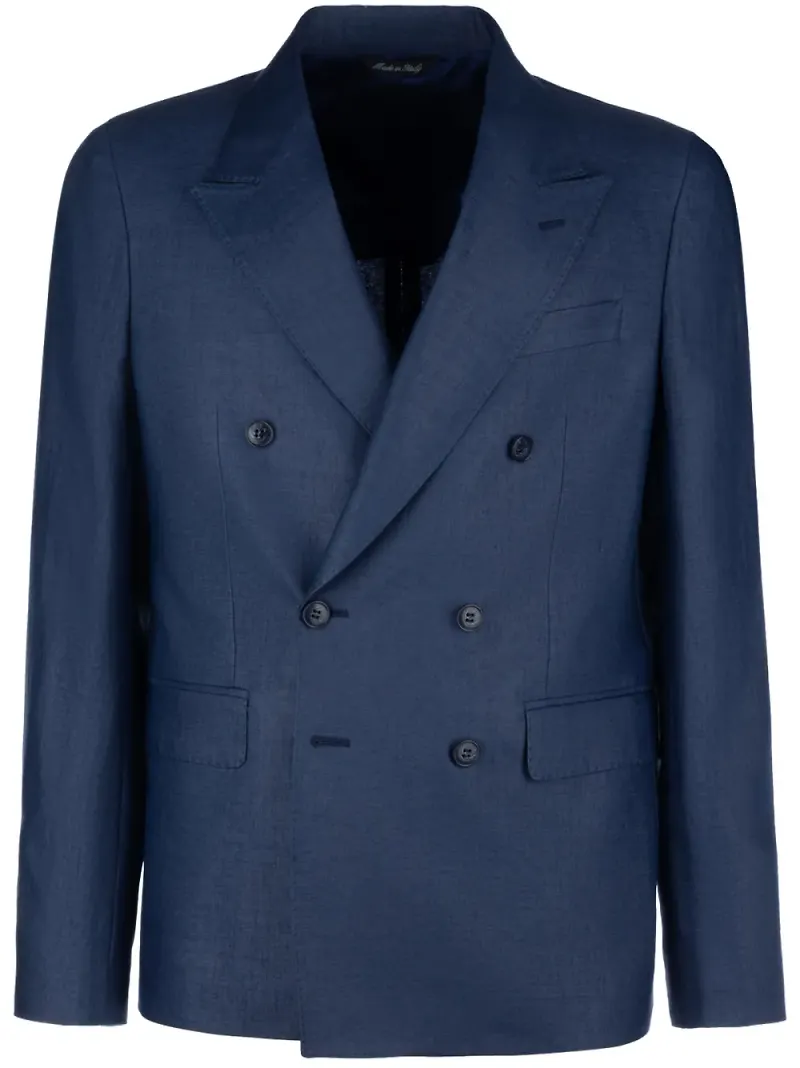 Brian Dales dubbelknäppt blazer - Blå