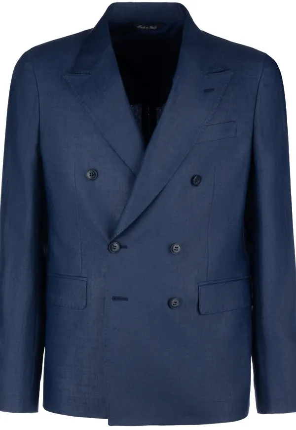 Brian Dales dubbelknäppt blazer - Blå