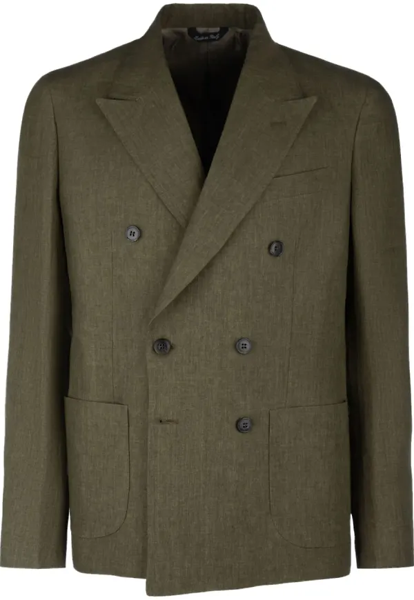 Brian Dales dubbelknäppt blazer - Grön