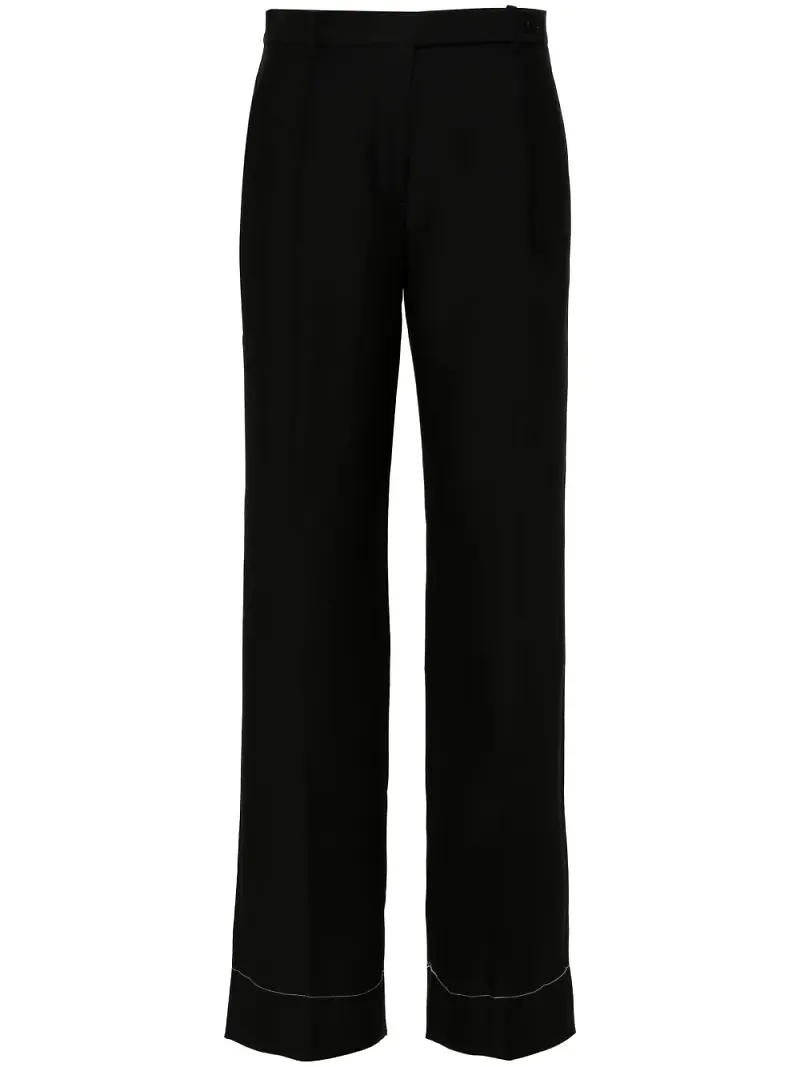 Brioni byxor med vida ben - Svart