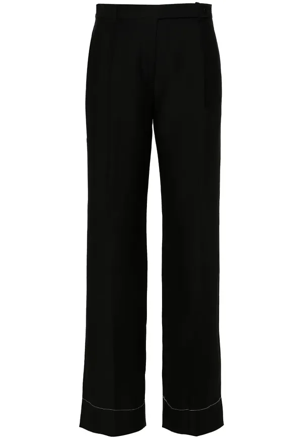 Brioni byxor med vida ben - Svart