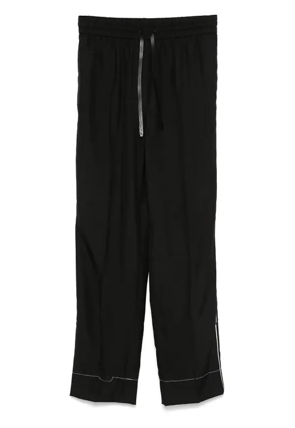 Brioni sidenbyxor - Svart