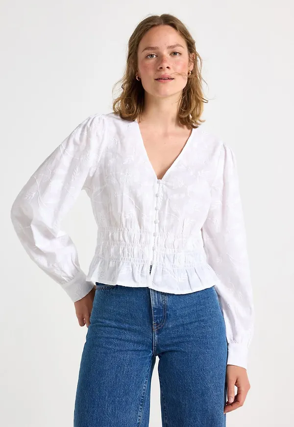 Broderad blus