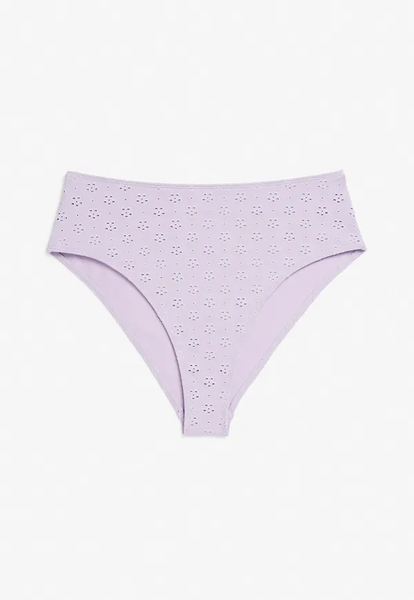 Broderie anglaise bikini briefs - Purple