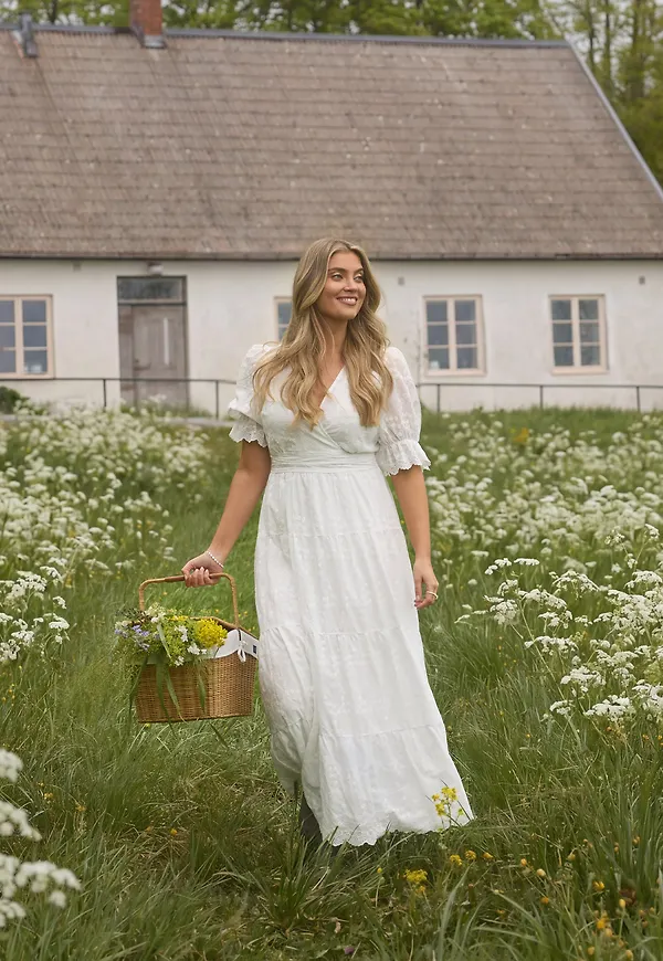 Broderie Anglaise Maxi Dress