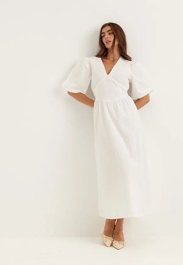 Broderie Anglaise Maxi Dress – Bubbleroom