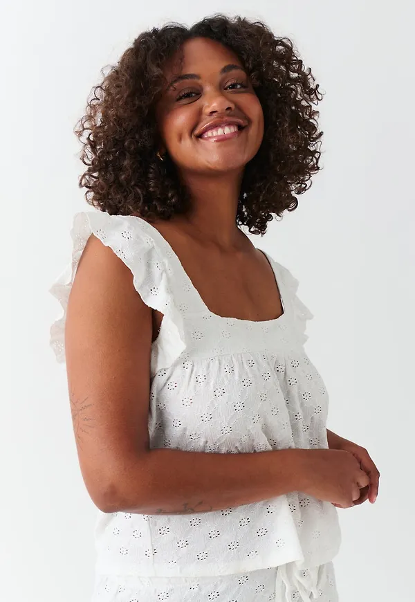 Broderie anglaise singlet