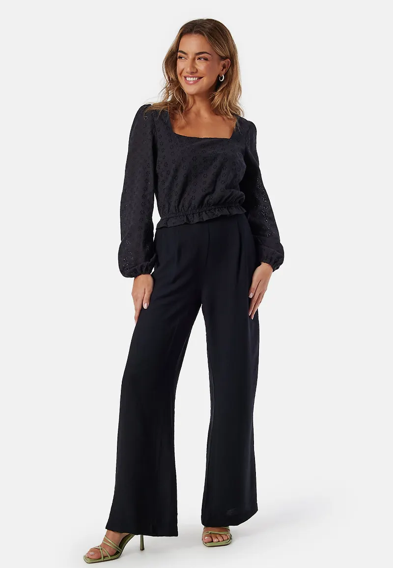 Broderie Anglaise Square Neck Blouse
