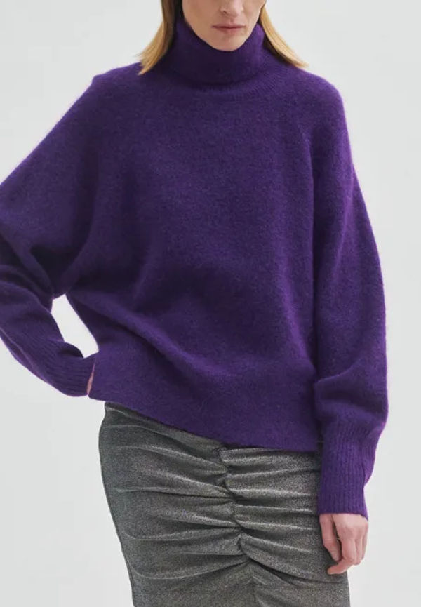 Brook Knit Oversize T-neck Sweater