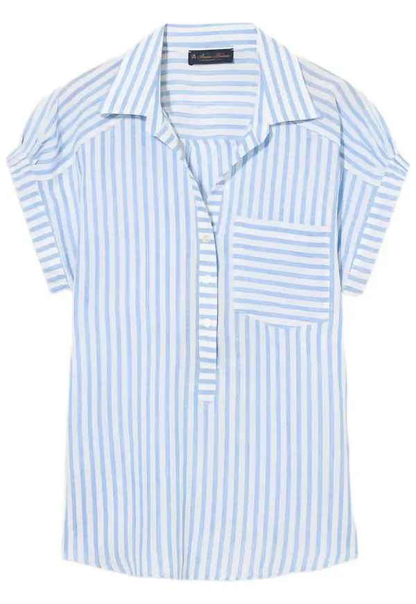 Brooks Brothers randig blus - Blå
