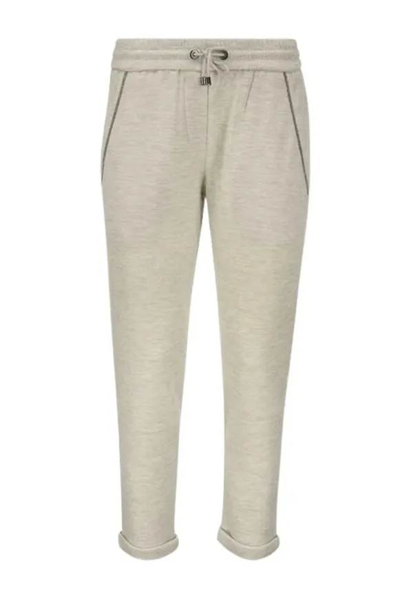 Brunello Cucinelli - Mjukisbyxor - Beige - Dam - Storlek: XS