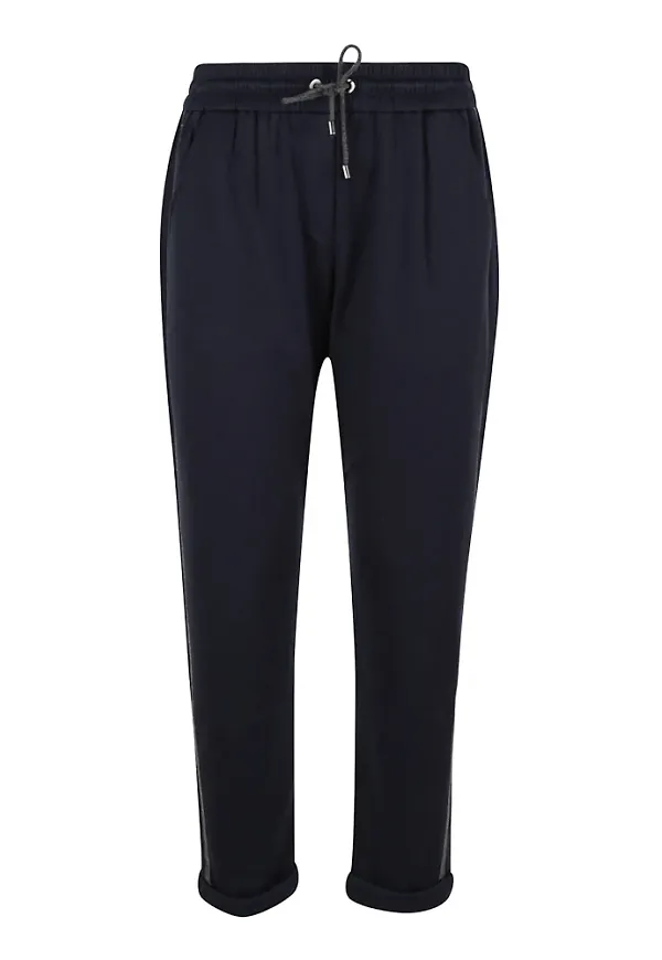 Brunello Cucinelli Slim-fit Trousers Blå, Dam