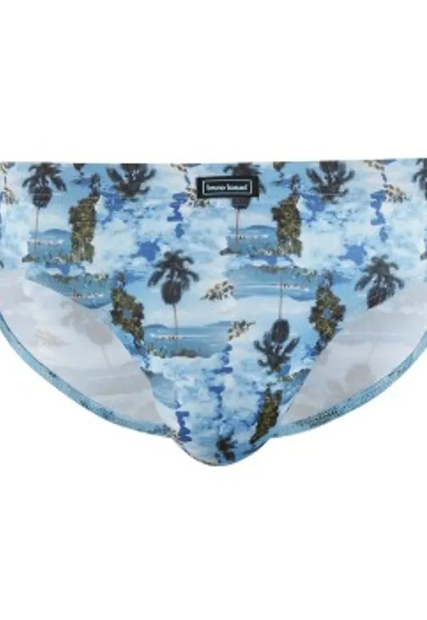 Bruno Banani Kalsonger Long Beach Sportslip Blå Mönstrad polyester Medium Herr