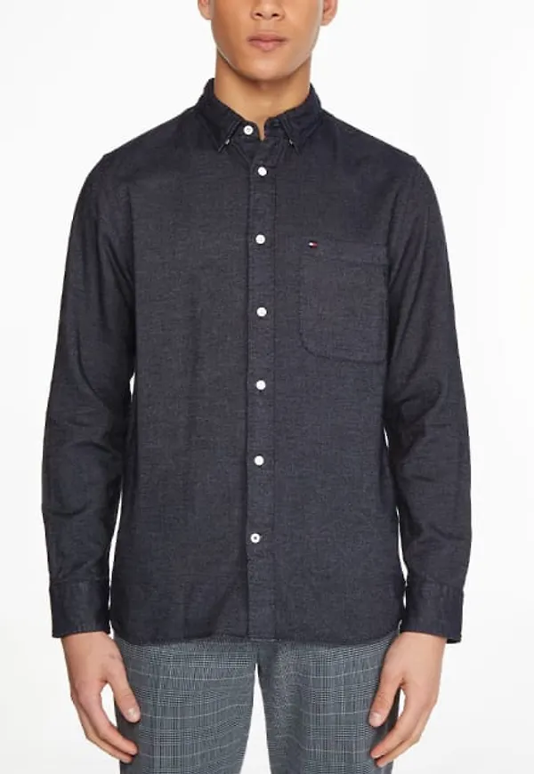 Brushed Cotton Twill Regular Fit Shirt
