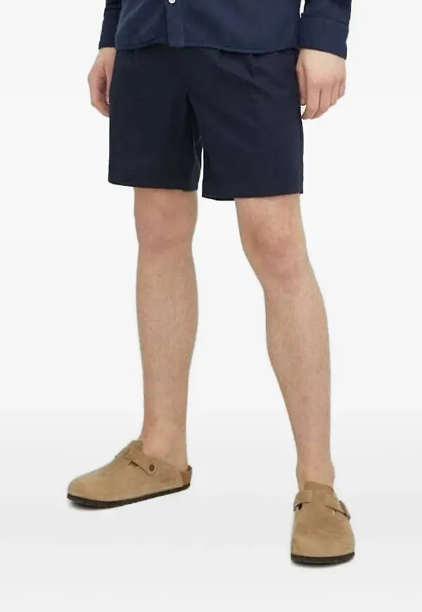 Bruuns Bazaar shorts med knäppning - Blå