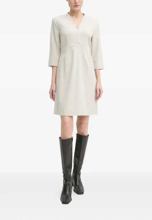 Bruuns Bazaar strassprydd v-ringad miniklänning - Neutral – Farfetch