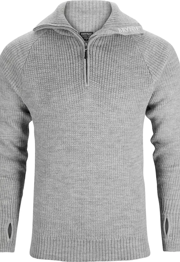 Brynje Classic Wool Sweater Light Grey