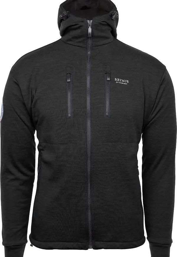 Brynje Unisex Antarctic Jacket With Hood Black