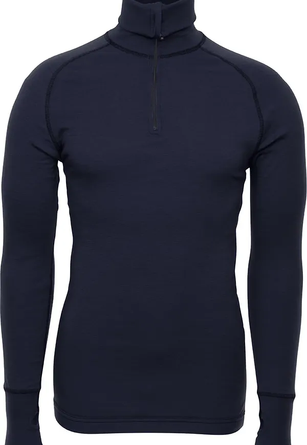 Brynje Unisex Arctic Zip Polo Shirt Navy